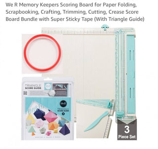 #62 VV We R memory Keepers scoring board for paper folding Scrapbooking MTS