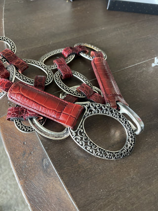 Brighton Red Leather Belt RSV|92012