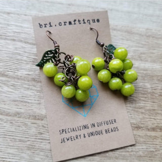 bri.craftique - Grape Cluster Beaded Earrings (BRI) - MTS|115108