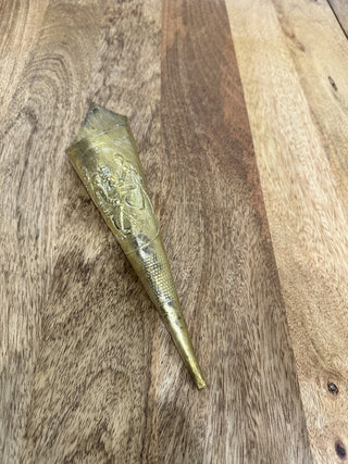 Vintage Brass Cone Match Holder MTS