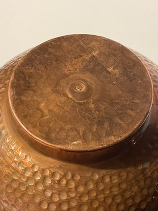 8.5" Vtg Hammered Copper Vessel, As Is--SP MTS