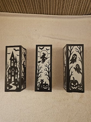 Silhouette Light Up Spooky Boxes