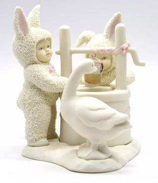 #62 VV Dept 56 Snow Bunnies "Wishing you a Happy Easter" Wishing Well MTS|57994
