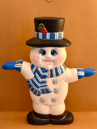 VTG. DOUBLE SIDED  X'MAS SNOWMAN|96074