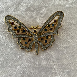 pin/brooch butterfly w/ rhinestones RSV|157023