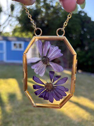 Small Framed Purple Flowers MTS|91432