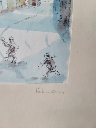 Colored Etching of Rothenburg ob der Tauber RCD|96302