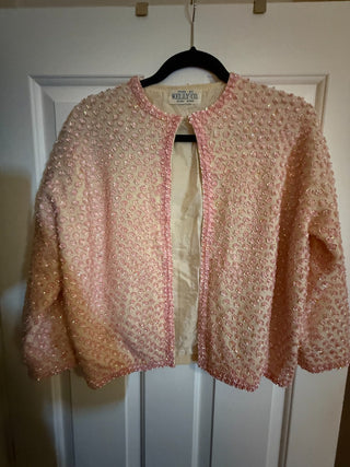 Vintage beaded pink cardigan HONG KONG - Kelly Co.