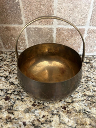 Brass Bowl with Handle   MTS|116337