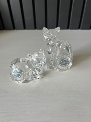 Lennox crystal cat s&p shakers set of 2 RSV|119169