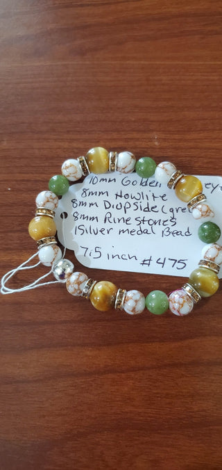 Bracelet #475 golden tigers eye