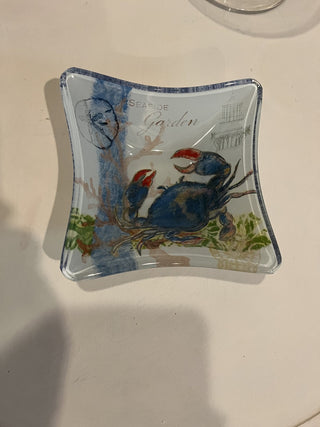 Seaside Garden Blue Crab Nautical Trinket Dish RCD