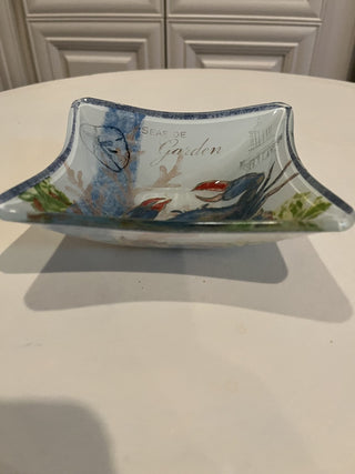 Seaside Garden Blue Crab Nautical Trinket Dish RCD