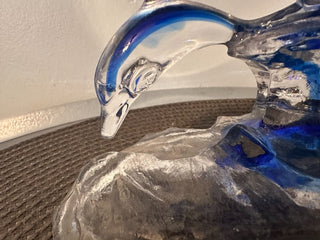 Dolphin HandBlown swimming together MTS|91428