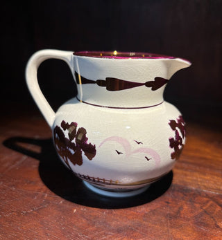 1920's old castle porcelain creamer/pitcher copper NM MTS