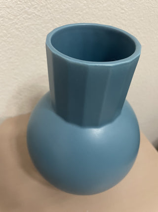 Teal Blue Ceramic Vase MTS|60501