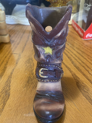 Vintage cowboy boot wall hook for hats or coats RCD