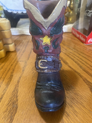 Vintage cowboy boot wall hook for hats or coats RCD