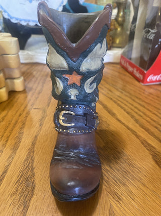 Vintage cowboy boot wall hook for hats or coats RCD