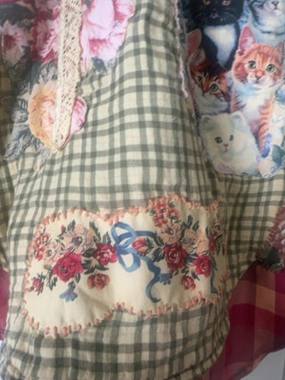 Reversible patchwork jacket