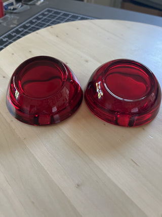 Viking MCM Ruby orb ashtray small SET OF 2 - RSV|104696