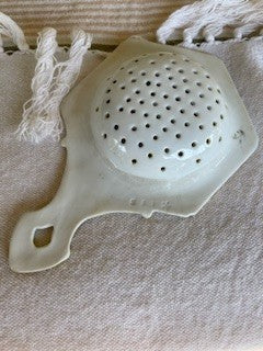 Victorian Porcelain Floral Tea Strainer RCD
