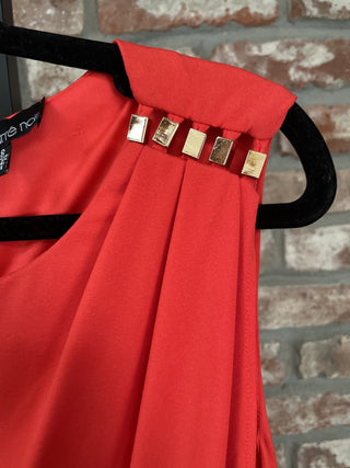 Carre Noir Toga Style Orange Dress Sz 8 RSV|57125