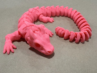 Skeleton Dragon Wiggly Hot Pink RV|87431