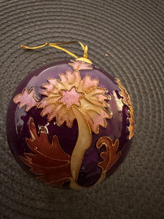 Ornament Cloisonné Ball Purple MTS