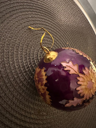 Ornament Cloisonné Ball Purple MTS