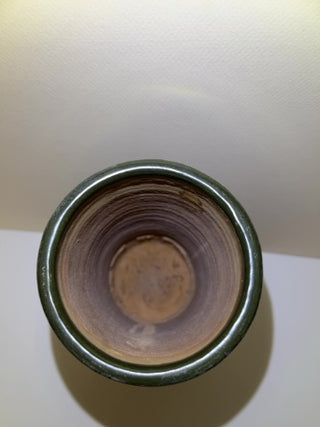Vintage  Sgraffito Terra Cotta Vase w/ Turtles