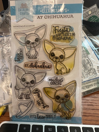 LaLa Land "Ay Chihuahua" clear stamp set (11 pieces) RCD|103777