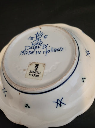 Vintage Zenith Gouda Delft Blue Plate #1068 RCD