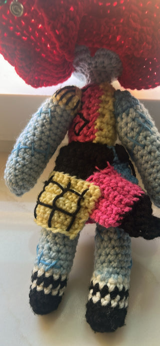 handmade crochet doll of Sally