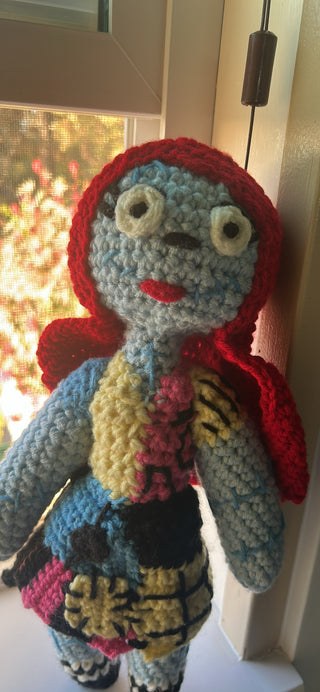 handmade crochet doll of Sally