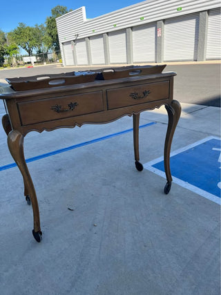 Antique French Provincial Sideboard w/Removable Trays & Casters