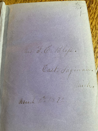 Antique "The Cloud on the Heart" Book 1868