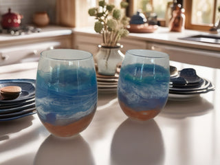 Drinking Glasses - Ocean Theme Set 2