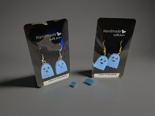 Ghost Dangling Earrings Glow In Dark Sm