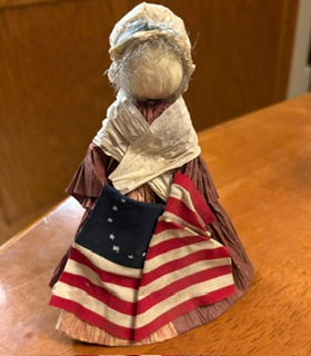 Collectible Primitive Betsy Ross Folk Art Doll