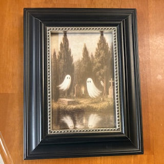 Black & Silver Metal Frame w Ghost Print
