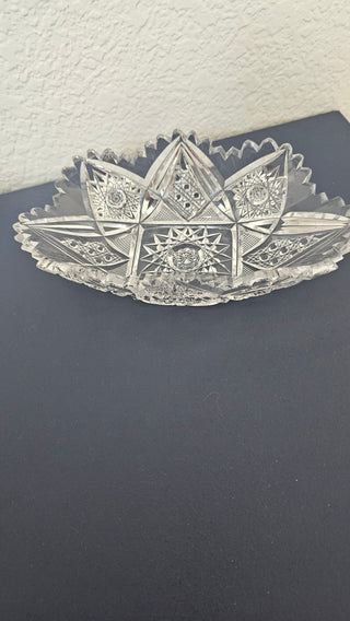 Small ABP cut glass tray- circa 1886-1916