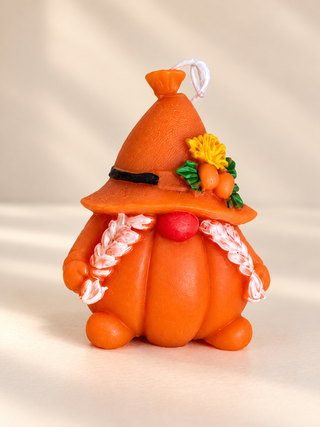 Pumpkin Gnome Candle