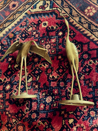 VTG Brass egret’s set of 2