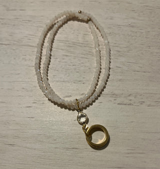BRACELET - WHITE CIRCLE