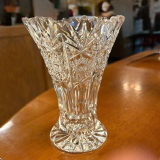 American Brilliant Period Cut Crystal Vase