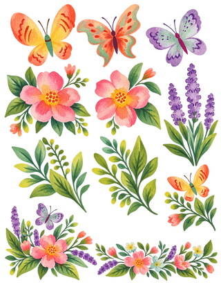 Butterfly Garden Scrapbook Kit