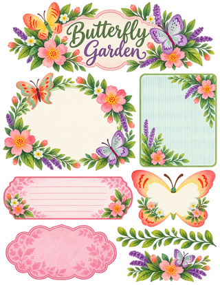 Butterfly Garden Scrapbook Kit