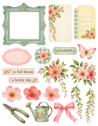 Fresh Picked Flowers Scrapbook Kit 12x12
