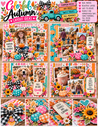 Colorful Autumn 12x12 Scrapbook Kit